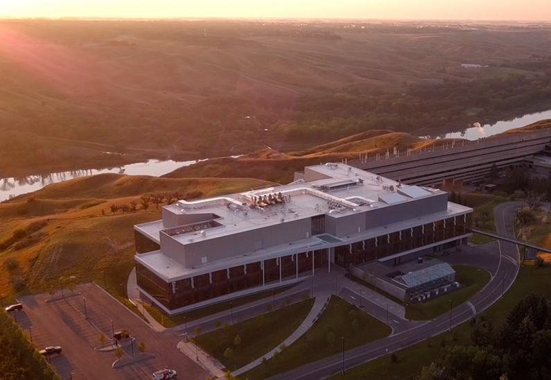 University of Lethbridge at sideview from the top
