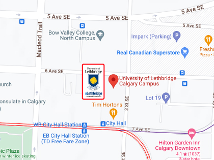ULethbridge International College Calgary campus location
